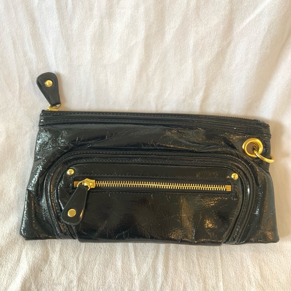 Leather woman’s clutch purse small